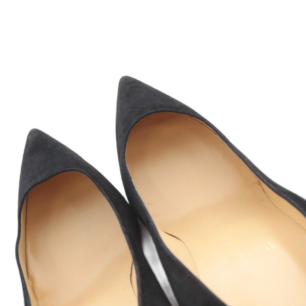 クリスチャンルブタン Christian louboutin スエード ポインテッドトゥ