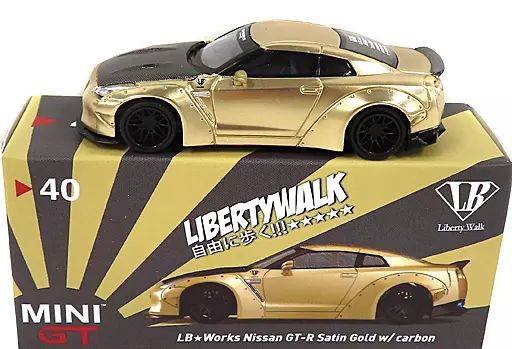 中古】ミニカー 1/64 LB☆WORKS Nissan GT-R R35 Type 1 Rear Wing ver