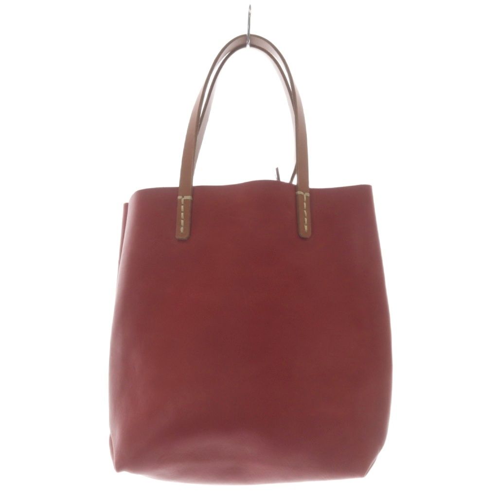 HERZ レザー 赤 トートバッグ ヘルツ HERZ レザートートバッグ ハンドバッグ 赤 - メルカリ