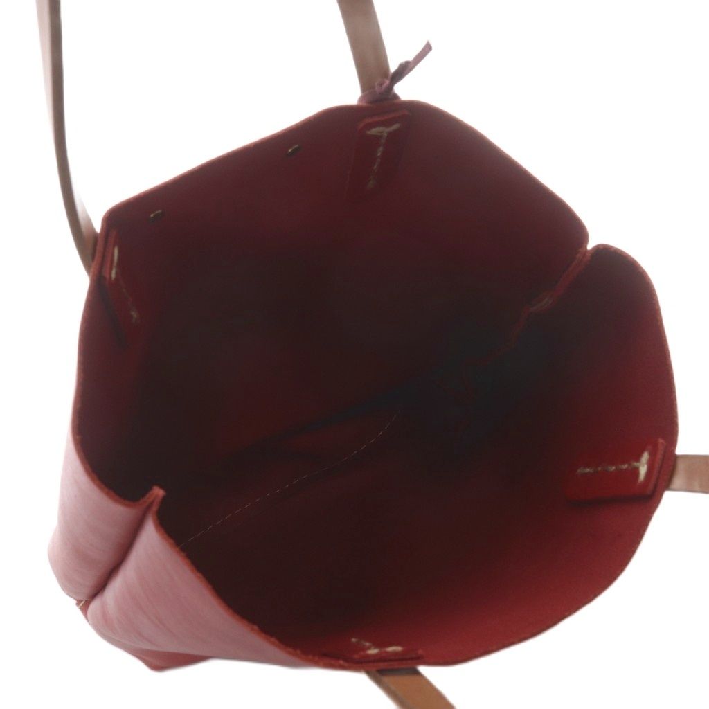 ヘルツ HERZ レザートートバッグ ハンドバッグ 赤 - メルカリ