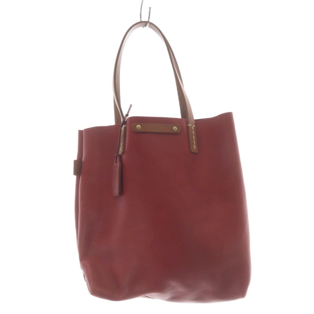 ヘルツ HERZ レザートートバッグ ハンドバッグ 赤 - メルカリ