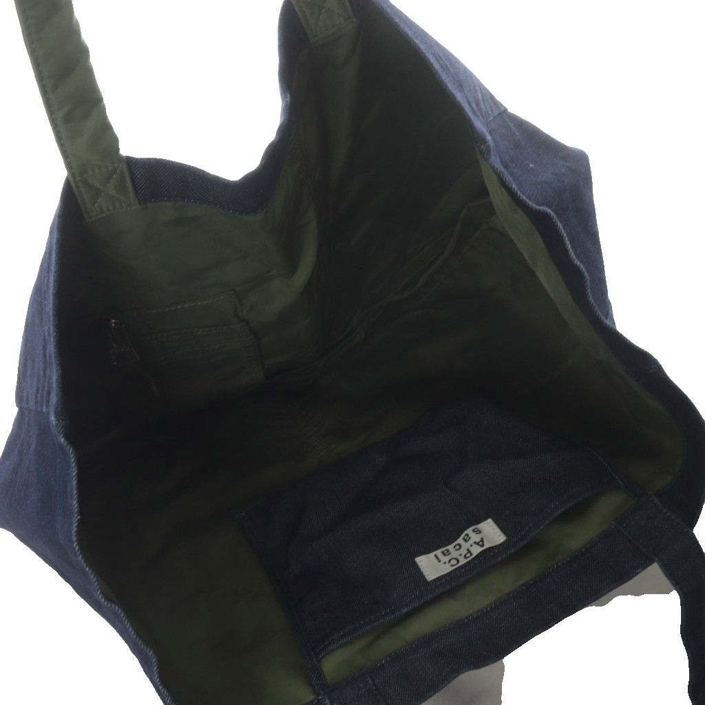 アーペーセー A.P.C. Sacai トートバッグ ロゴ 紺 ネイビー - メルカリ