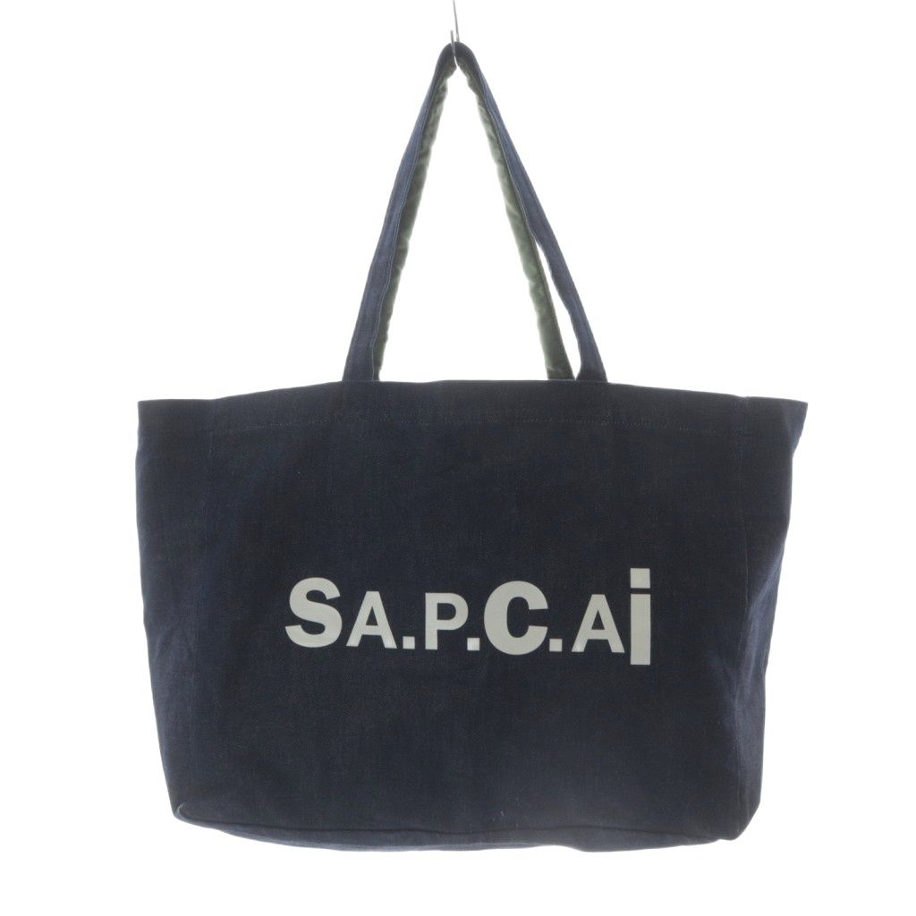 アーペーセー A.P.C. Sacai トートバッグ ロゴ 紺 ネイビー - メルカリ