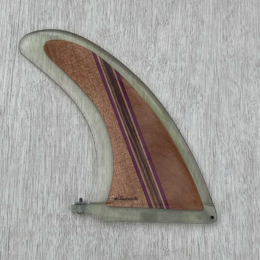 新品】ロングボードフィン Rainbow fin Robert August 9.5 Wood