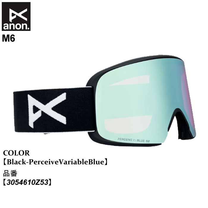 ゴーグル アノン anon M6 エムシックス 25-26 3054610Z53 Black-PerceiveVariableBlue マグネット ユニセックス 日本正規品