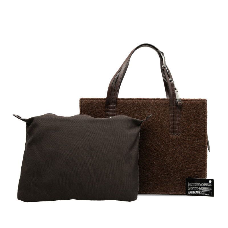 シャネル ロゴ ハンドバッグ トートバッグ ショルダーバッグ ブラウン