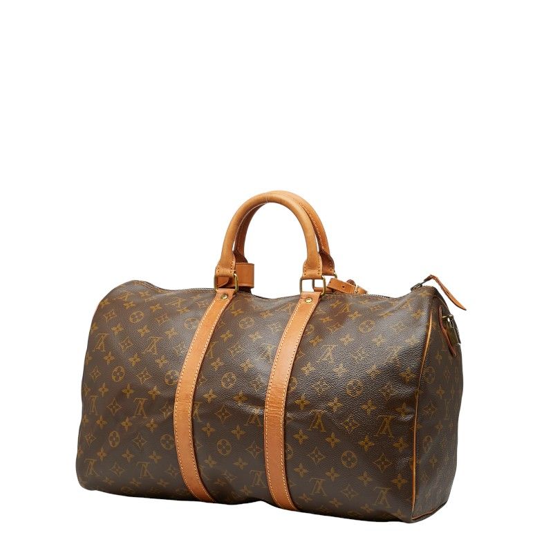 ルイ ヴィトン モノグラム キーポル45 旧型 M41428 ブラウン PVC