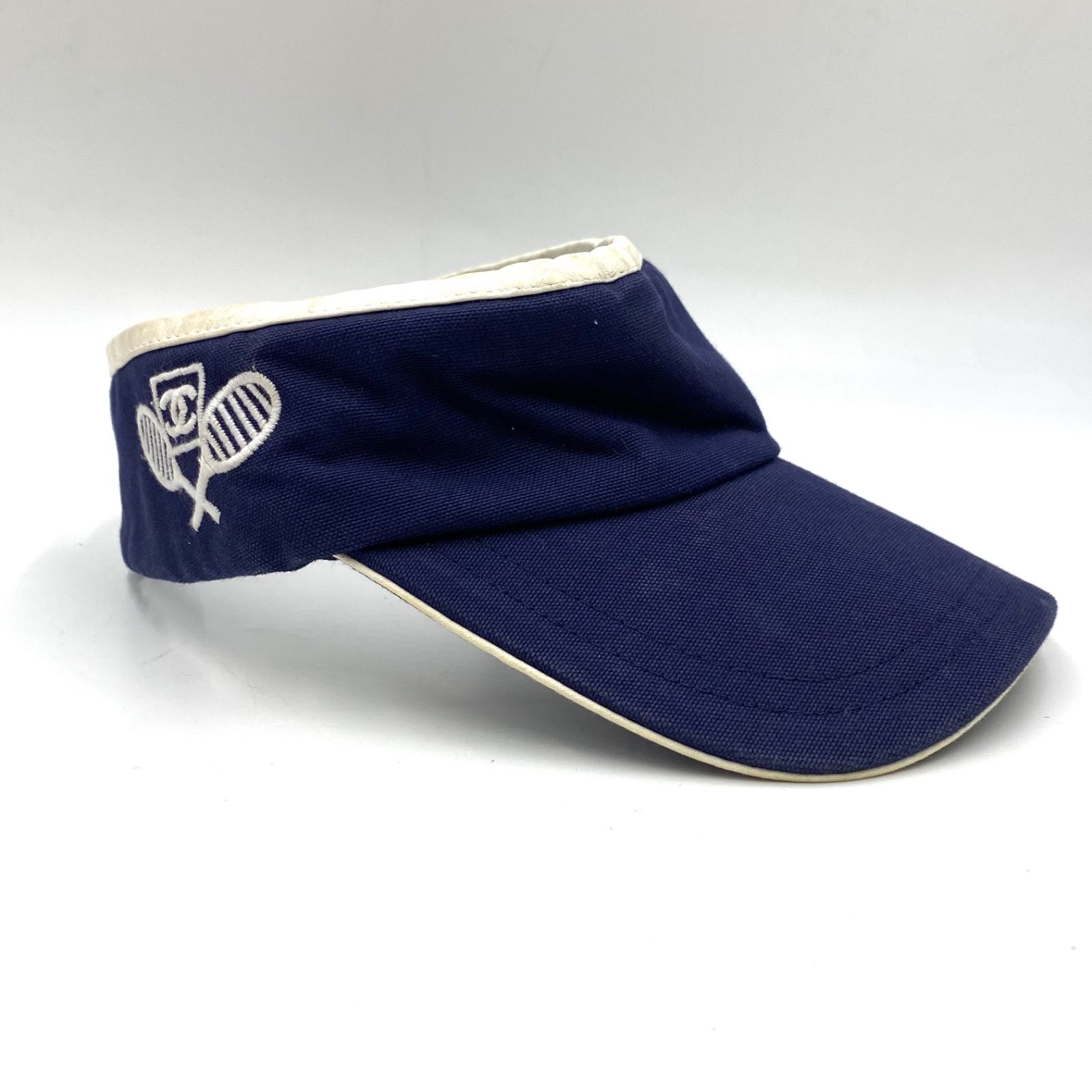 希少 レア CHANEL シャネル ココマーク サンバイザー ゴルフ キャップ