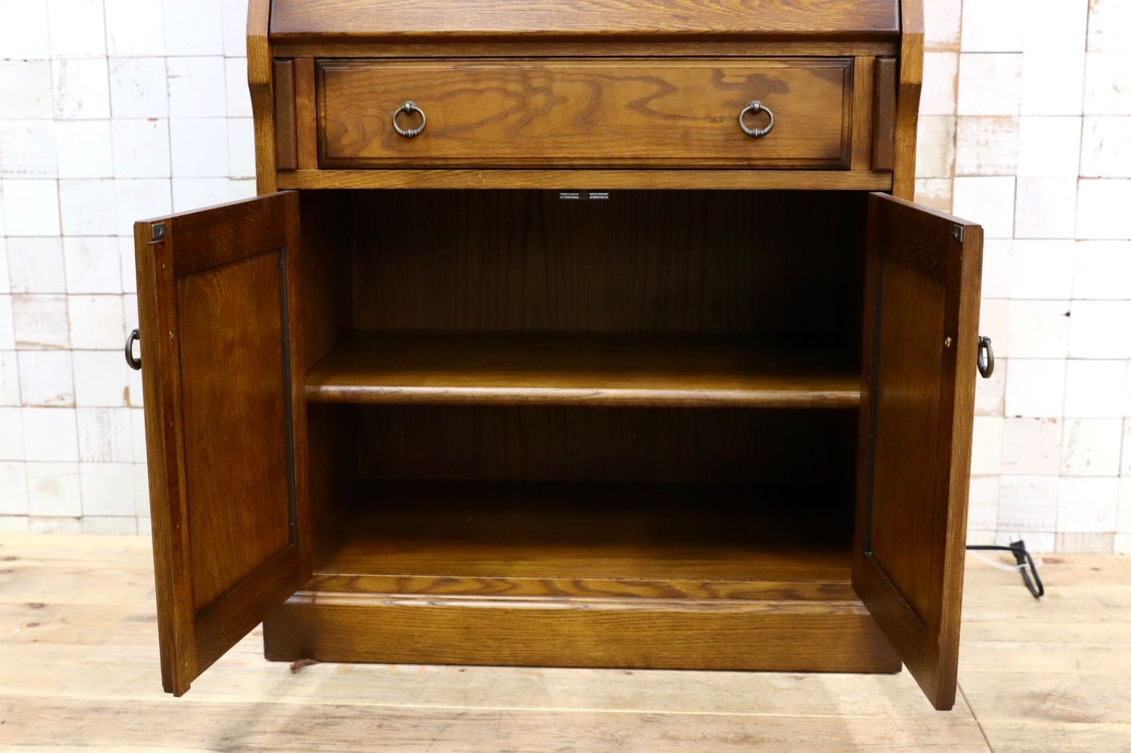 GMIH398○えぞ民芸家具 / EZO 蝦夷民芸家具 ライティングビューロー