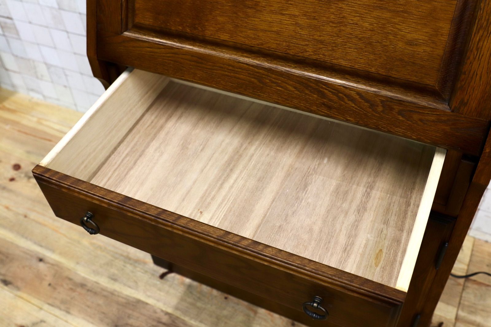 GMIH398○えぞ民芸家具 / EZO 蝦夷民芸家具 ライティングビューロー