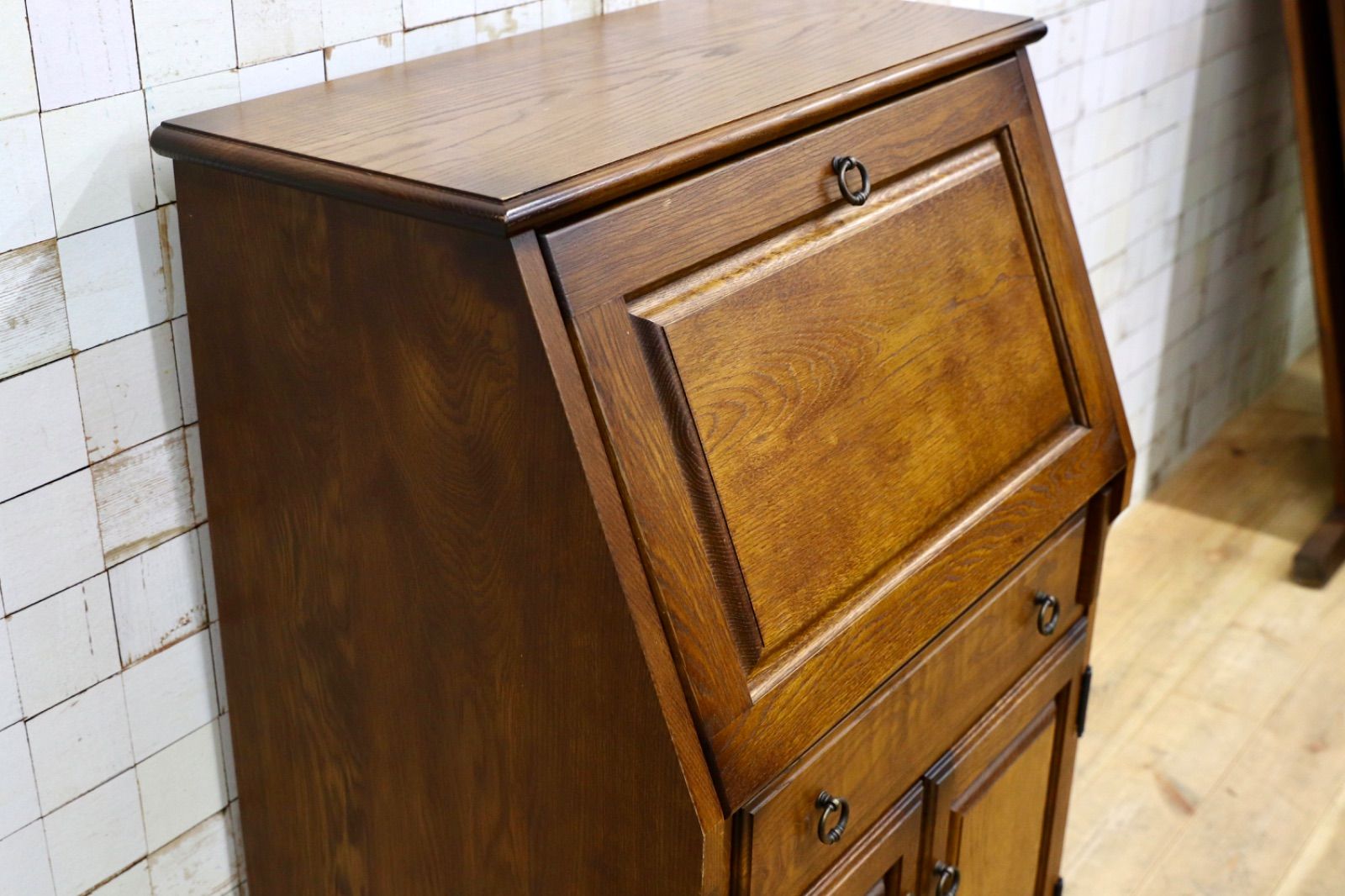 GMIH398○えぞ民芸家具 / EZO 蝦夷民芸家具 ライティングビューロー