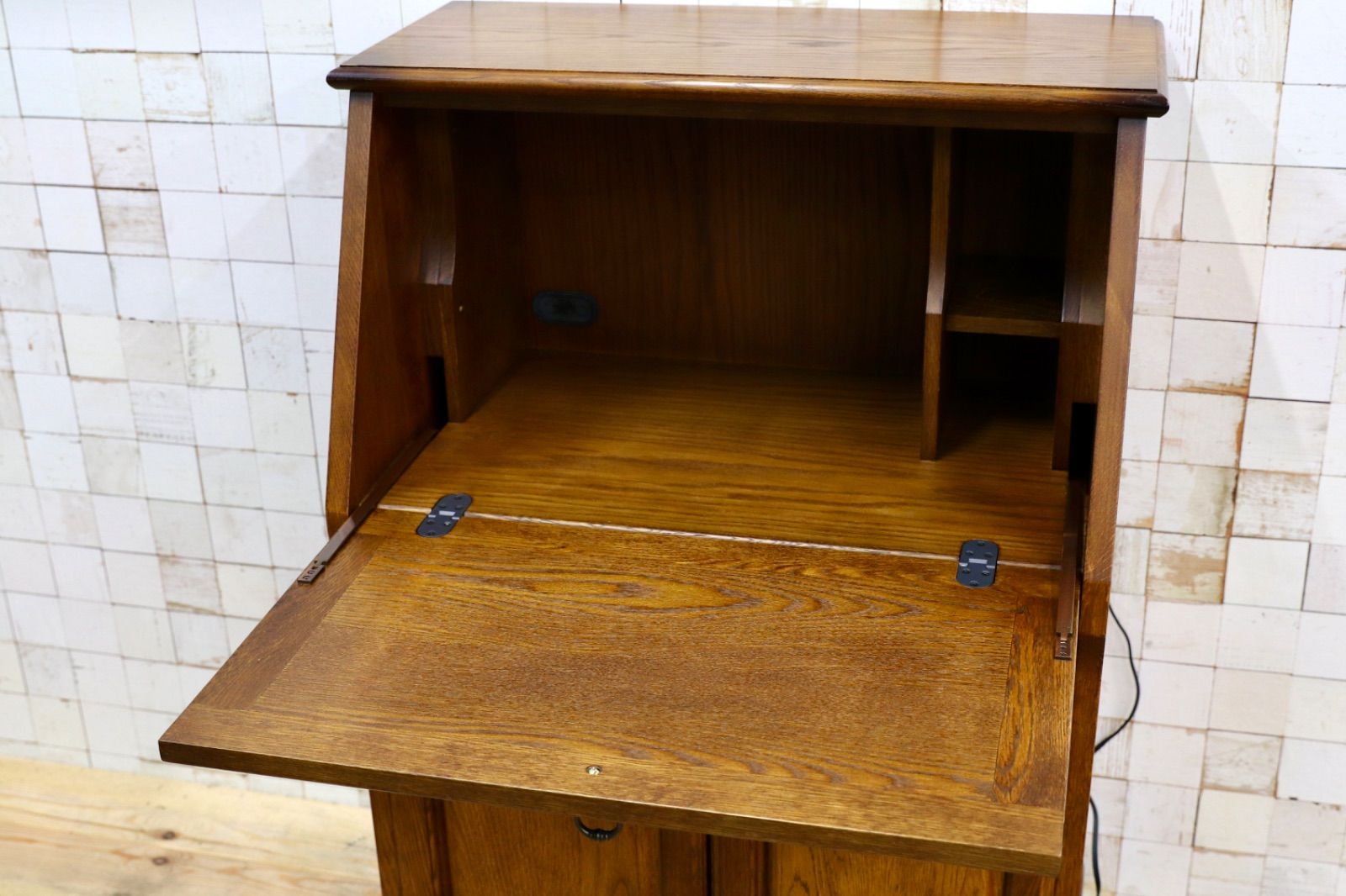 GMIH398○えぞ民芸家具 / EZO 蝦夷民芸家具 ライティングビューロー