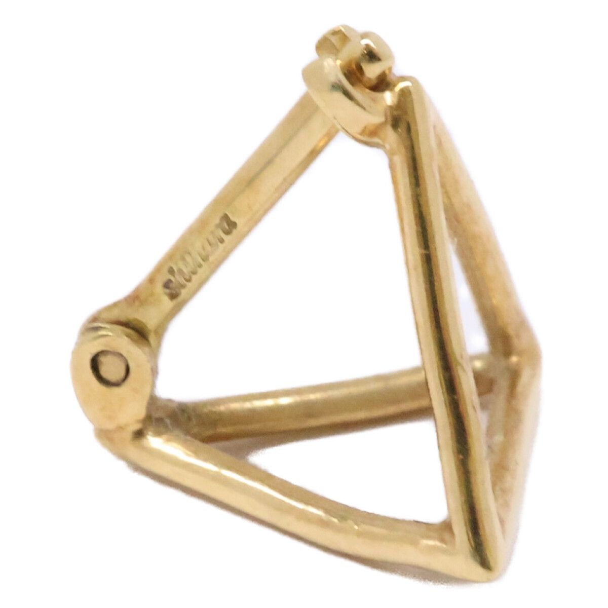 shihara シハラ K18 トライアングル 片耳 シングル - メルカリ