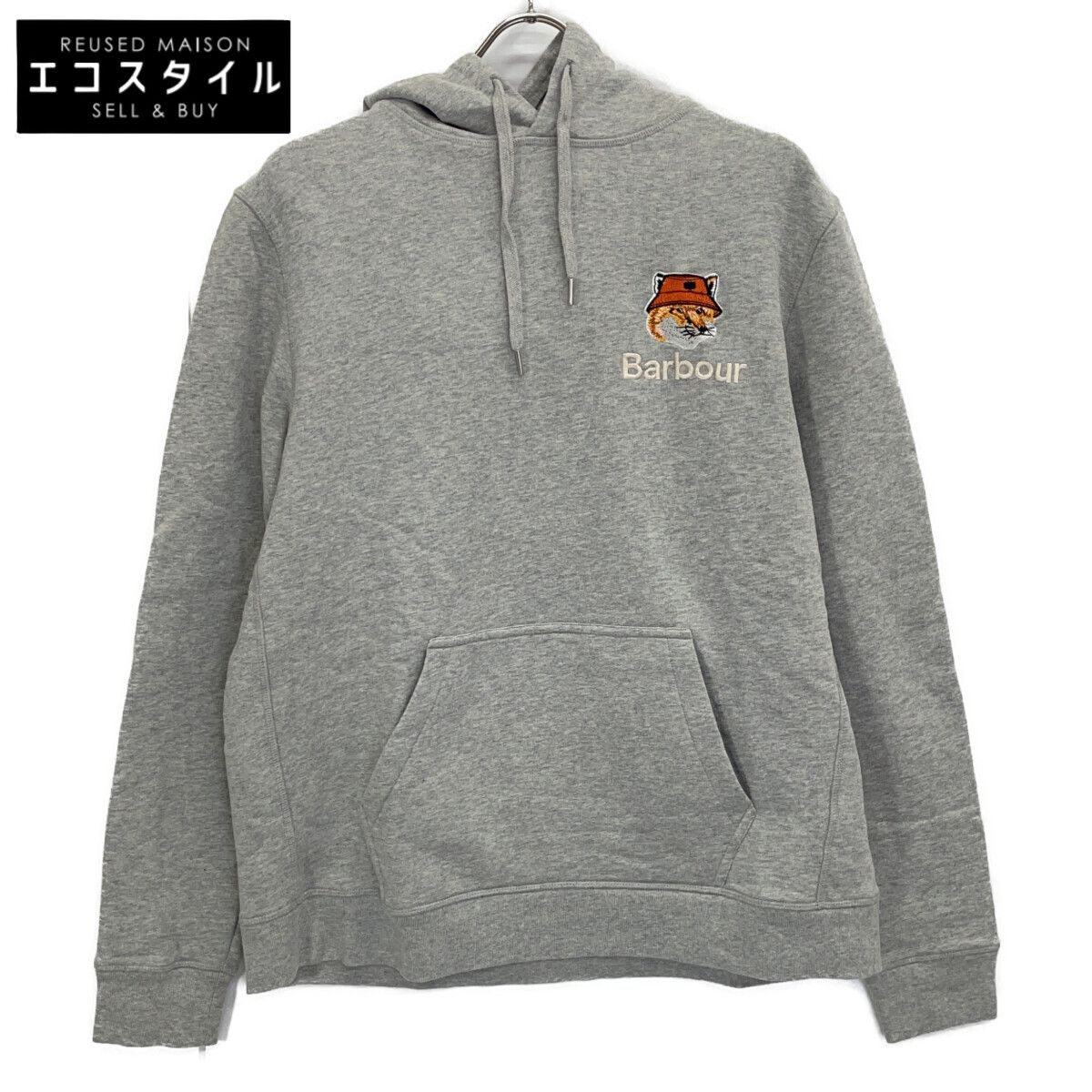 Barbour バブアー 【×MAISON KITSUNE】232MOL0569 23年 ｸﾞﾚｰ FOX HEAD