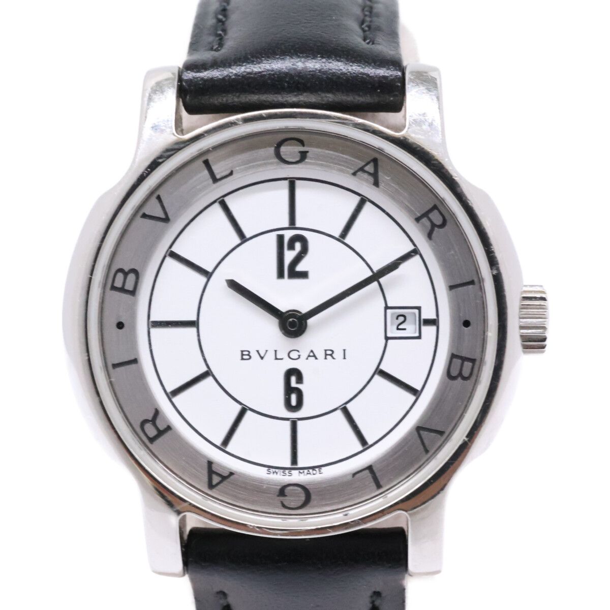 BVLGARI ブルガリ 【美品】ST29S ソロテンポ デイト クオーツ - メルカリ