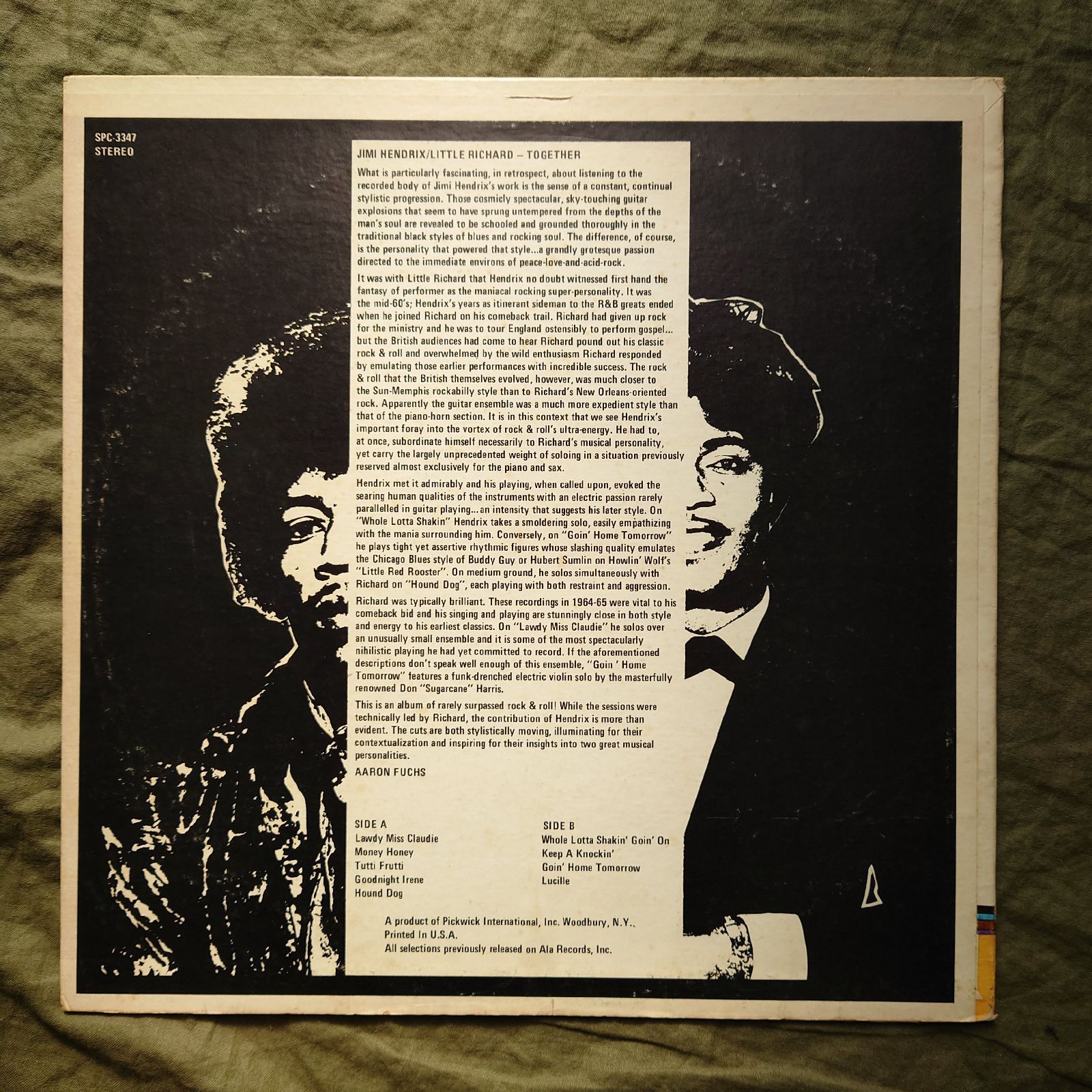 良盤 レア盤 1973年 米国 本国盤 ジミ・ヘンドリックス/リトル