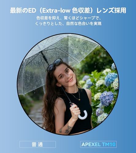 最新EDレンズ採用超 コンパクトで軽量