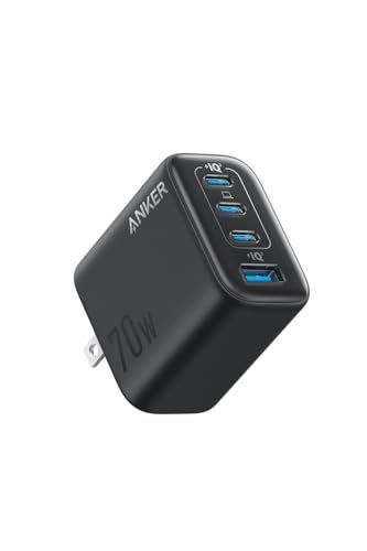 Anker Zolo Charger 70 W 4 Ports ブラック PD対応|PSE技術基準適合 iPhone シリーズ|Air MacBook Windows PC iPad Galaxy Android スマートフォン ノート a 15 cc 747