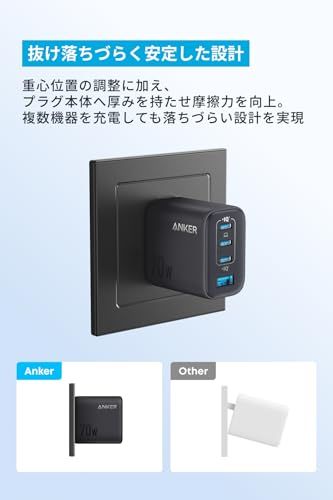  Anker Zolo Charger 70 W 4 Ports ブラック PD対応|PSE技術基準適合 iPhone シリーズ|Air MacBook Windows PC iPad Galaxy Android スマートフォン ノート a 15 cc 747 卓上用品 ミキサー その他 キッチン 食器