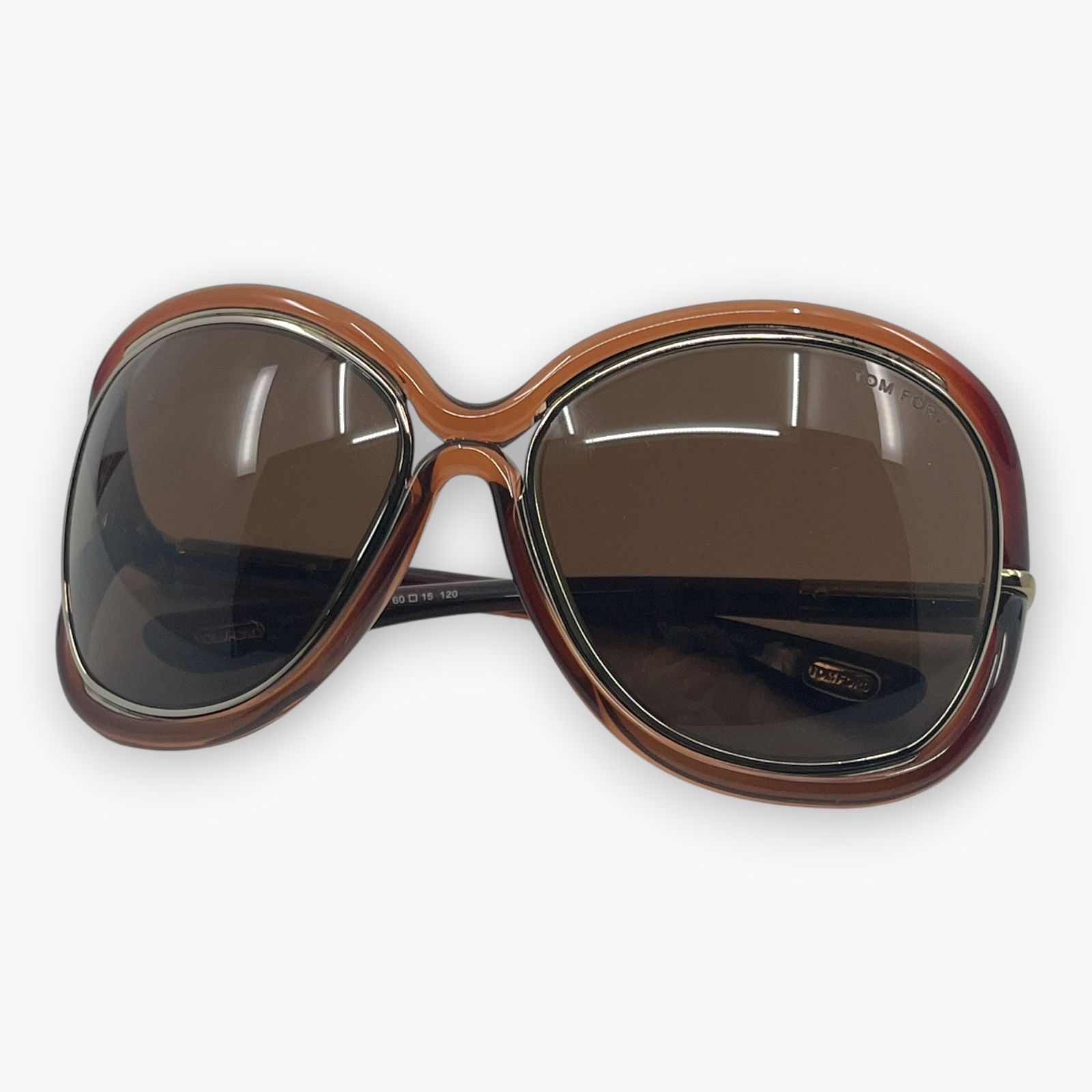 トムフォード サングラス TF52 353 ブラウン オーバーサイズ ケース
