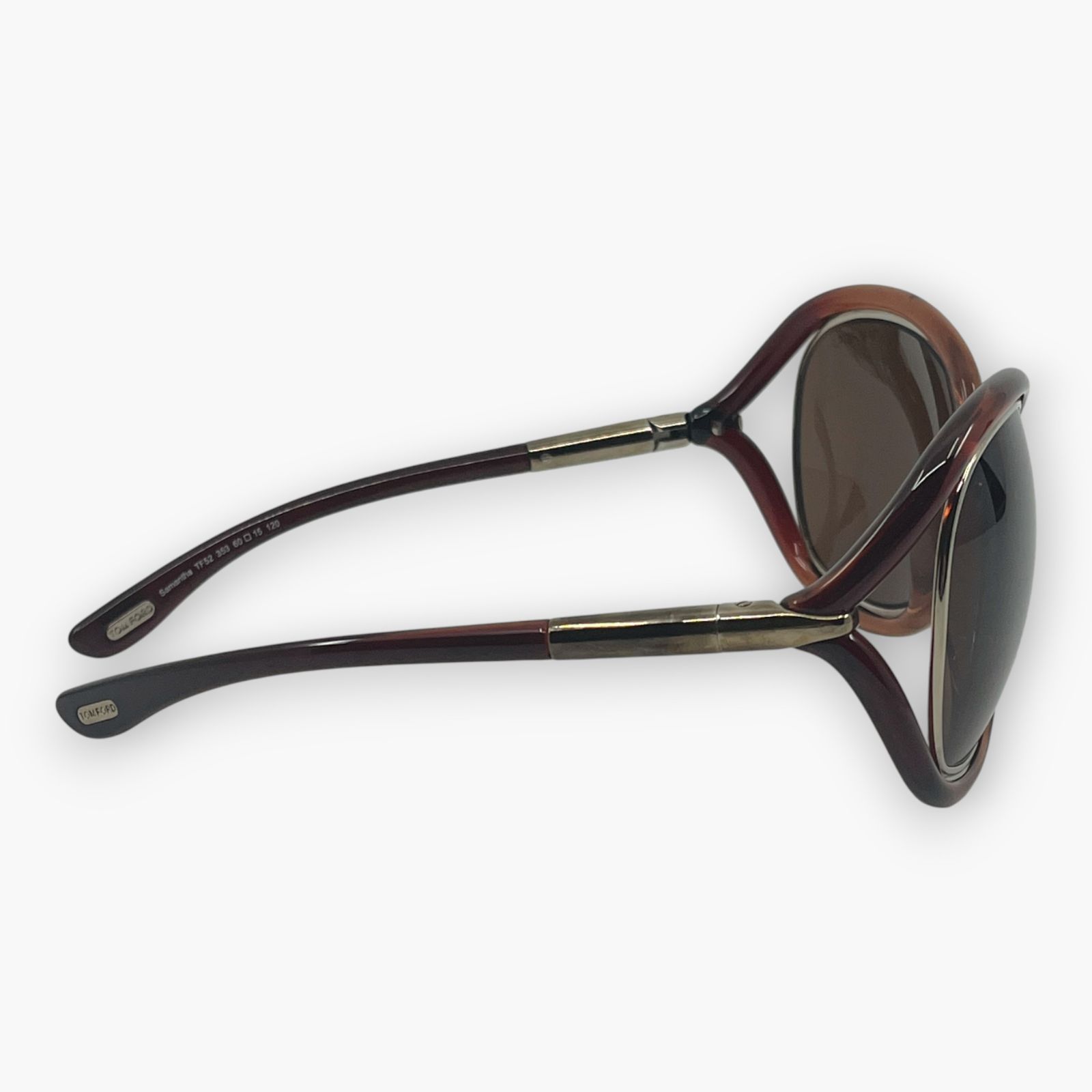 トムフォード サングラス TF52 353 ブラウン オーバーサイズ ケース