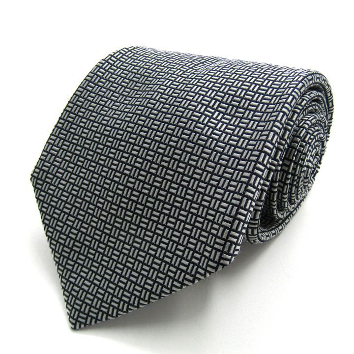 ブルガリ ブランド ネクタイ 総柄 セッテピエゲ シルク イタリア製 PO