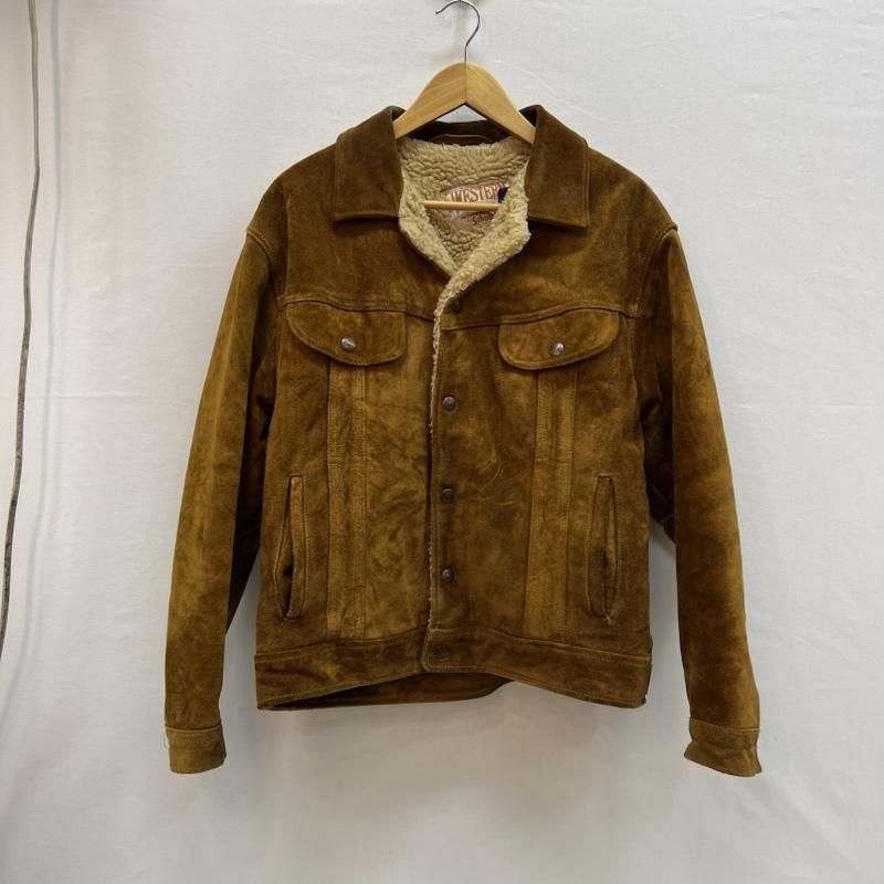 ショット 80s USA製 スエード レザー ランチ ボア トラッカー