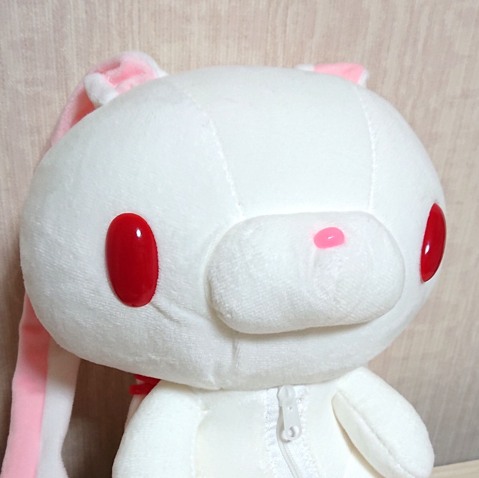 汎用うさぎ風リュック ピンク ホワイト ぬいぐるみ バッグ リュック