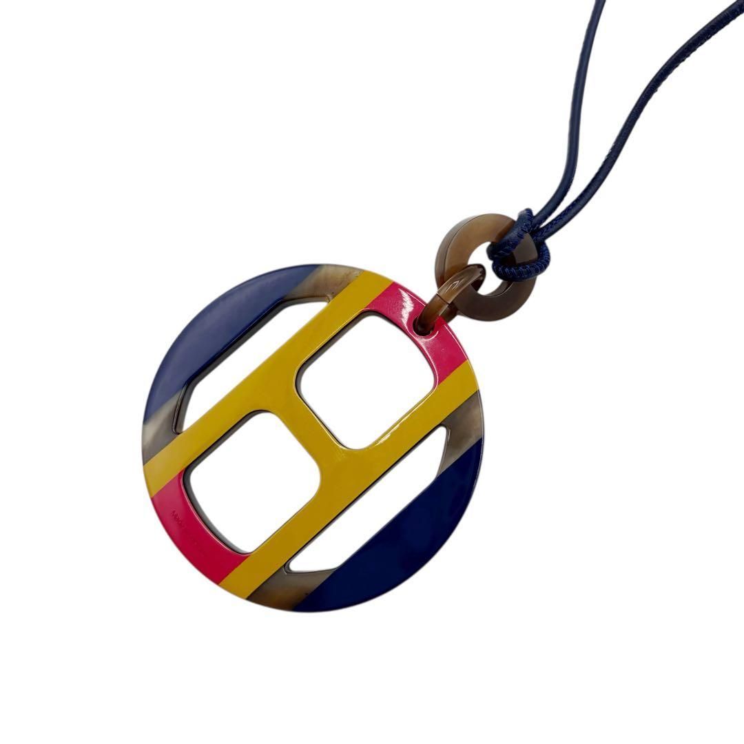 ほぼ未使用✨ エルメス Hエキップ ネックレス バッファローホーン ⭐️未使用⭐️エルメス Hエキップ ネックレス バッファローホーン