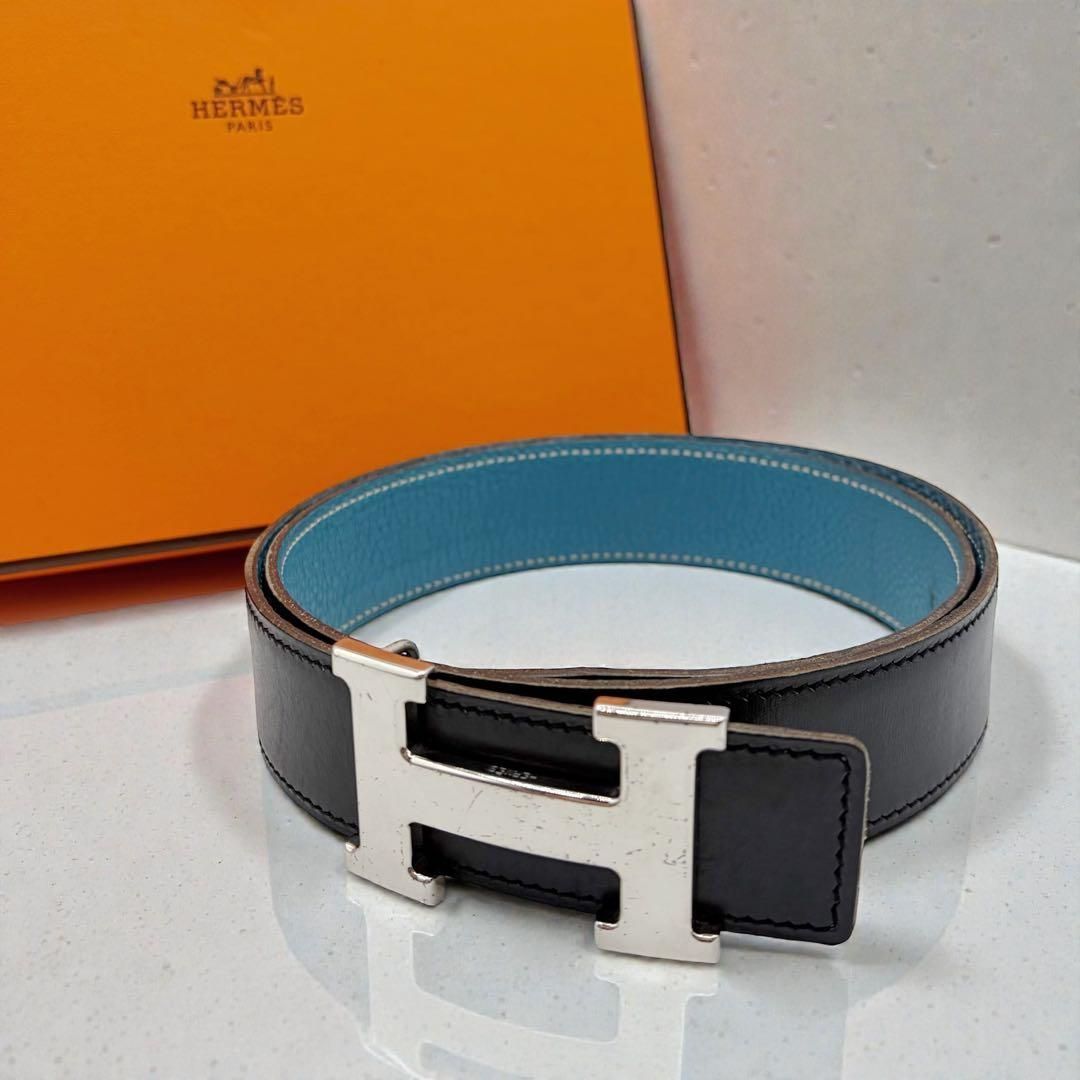 ⭐️良品⭐️ エルメス コンスタンス Hベルト 75 ブルージーン - メルカリ