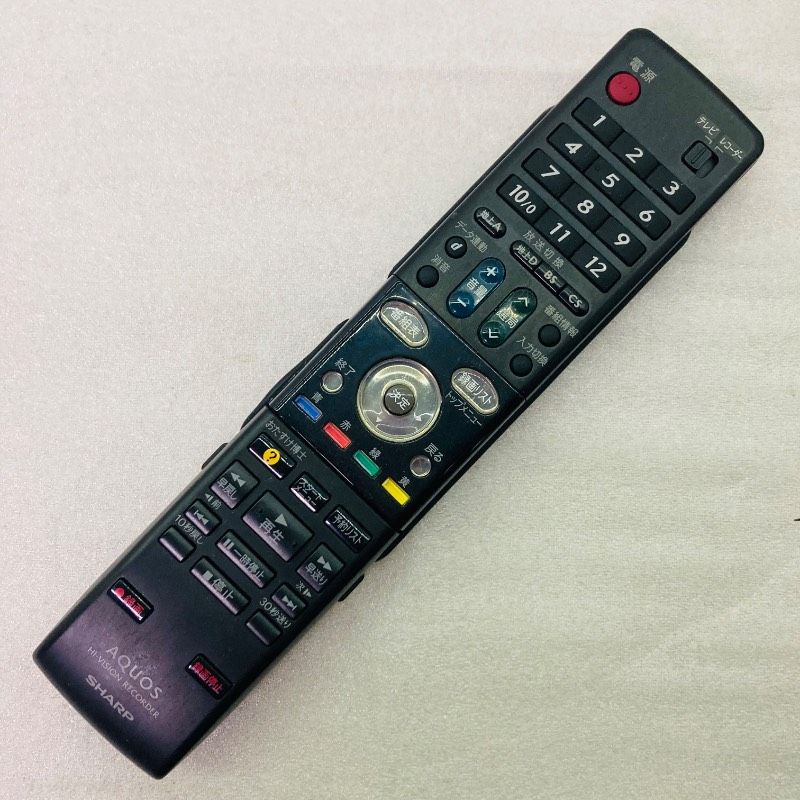 SHARP AQUOS ハイビジョンレコーダー リモコン GA558PA シャープ