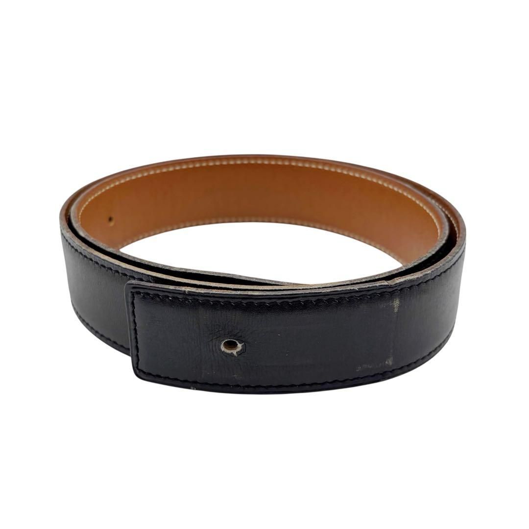 ⭐️良品⭐️ エルメス レザー ベルト 70 ブラウン ブラック - メルカリ