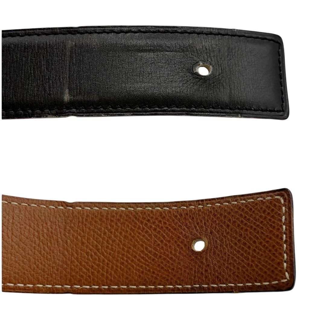 ⭐️良品⭐️ エルメス レザー ベルト 70 ブラウン ブラック - メルカリ