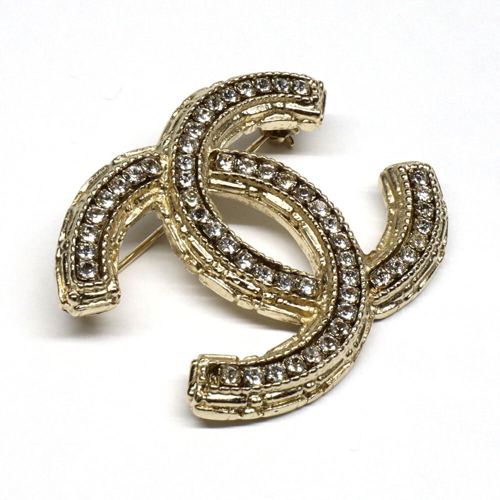 名古屋】シャネル ココマークブローチ A13P ゴールド金具 ライン