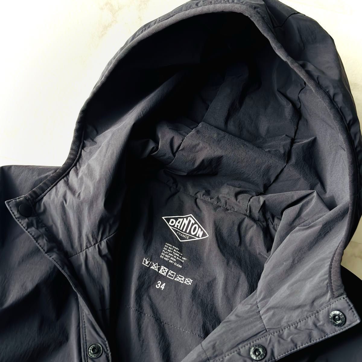 cnr0089* 美品 DANTON ダントン フード付 インサレーション ナイロン