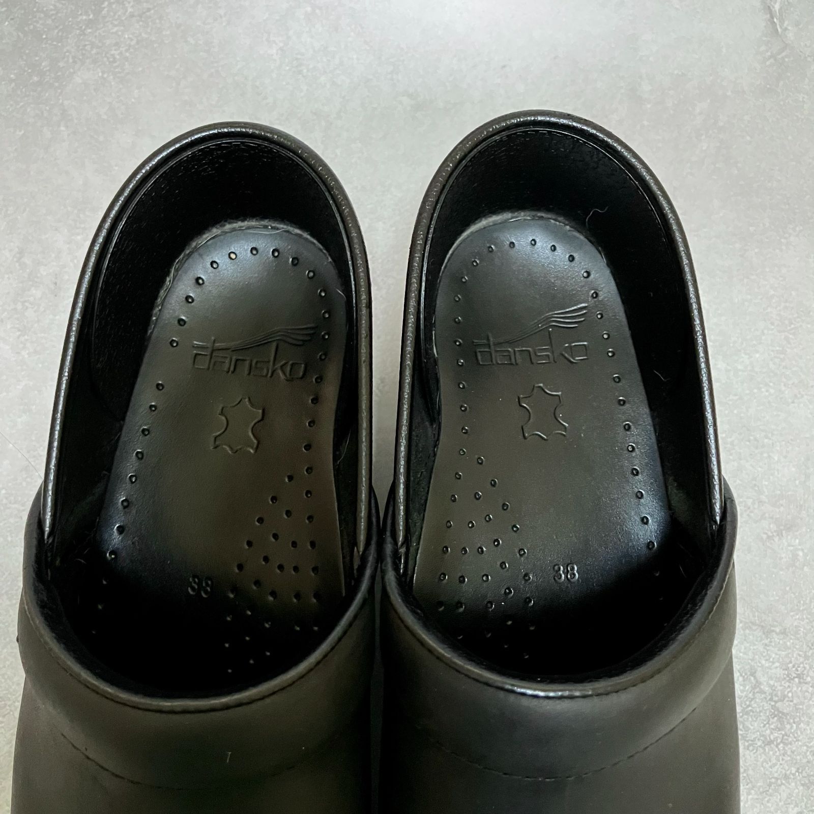 DANSKO ダンスコ プロフェッショナル レザー クロッグシューズ 黒 38