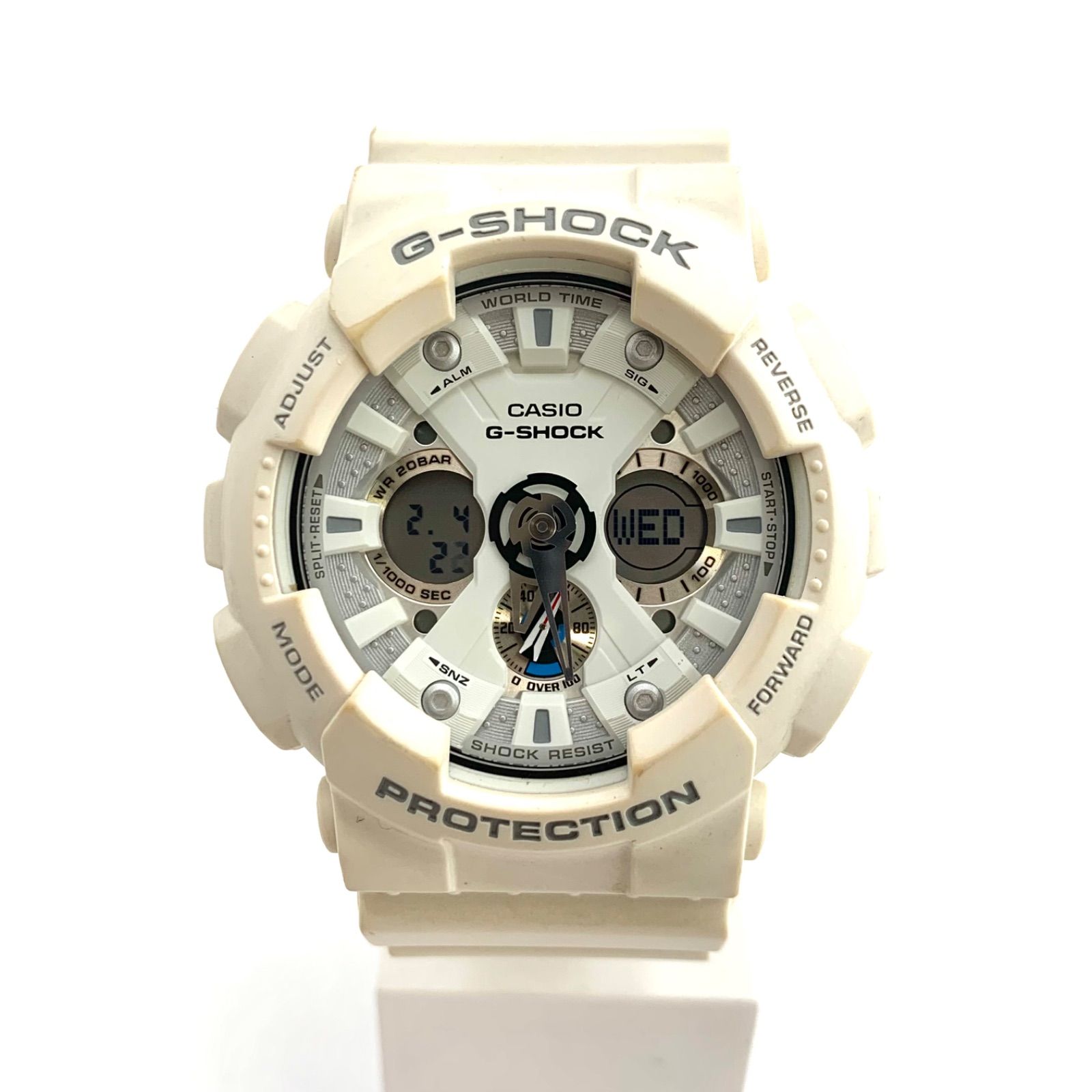 中古】CASIO G-SHOCK GA-120A ホワイト腕時計 - メルカリ