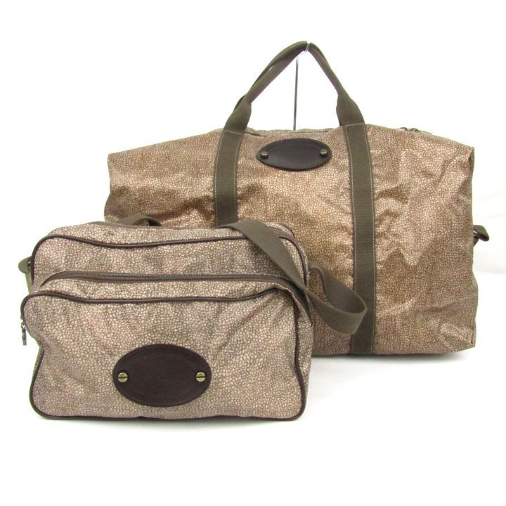 ボルボネーゼ ショルダーバッグ ボストンバッグ 2点セット うずら柄 鞄