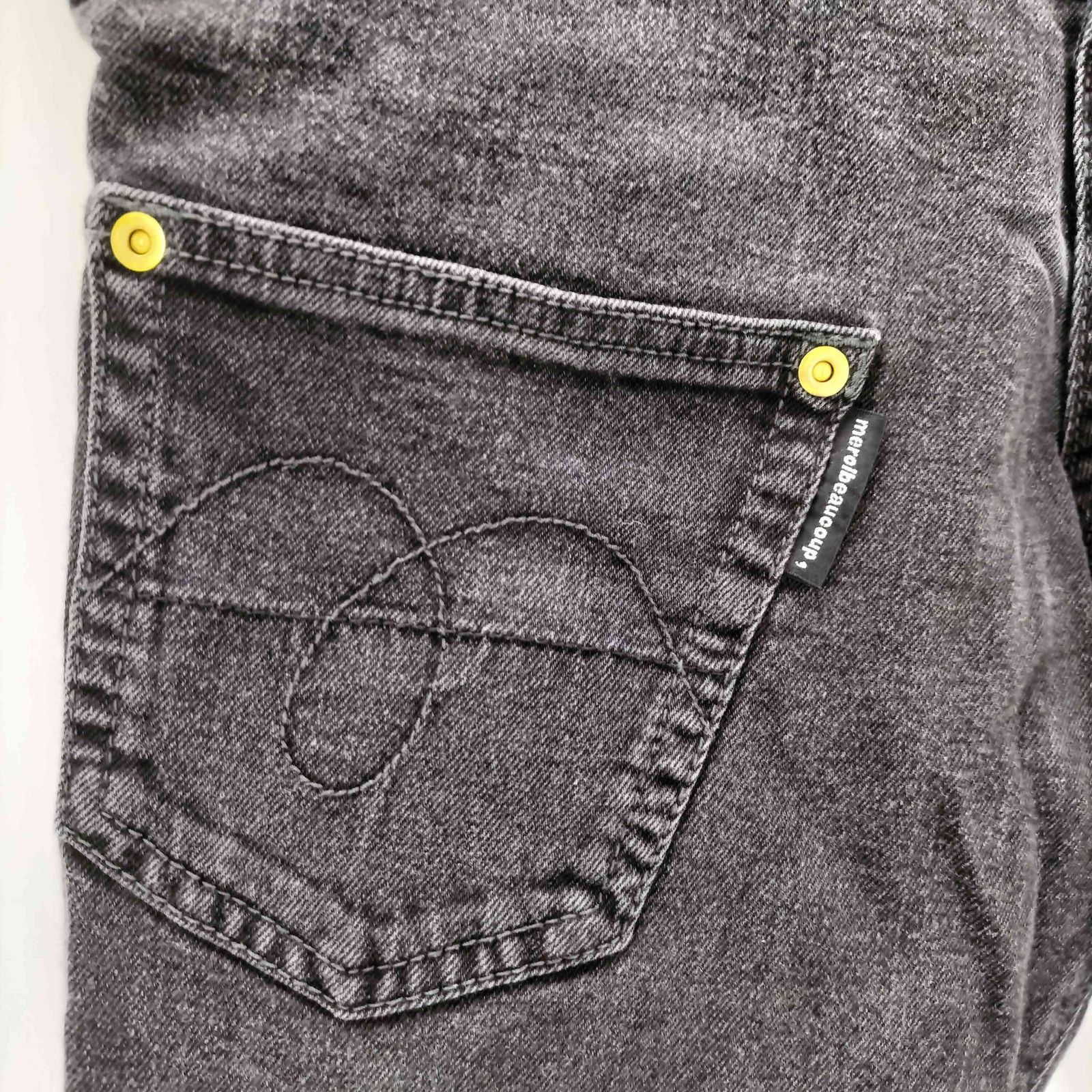 メルシーボークー mercibeaucoup うしろまえスキニーデニムパンツ