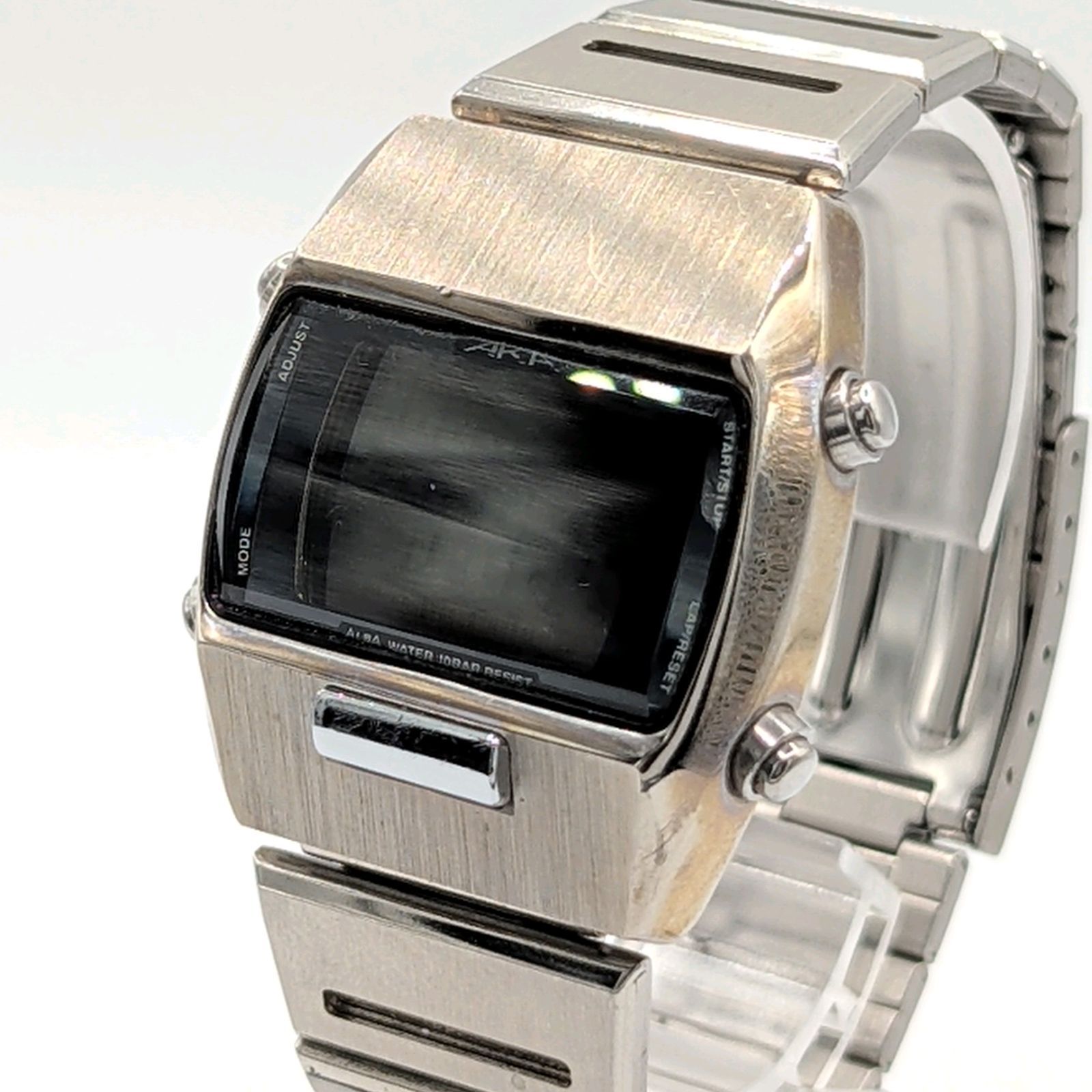 SEIKO ALBA AKA W620-4130 Watch Quartz Men's Silver Square Digital