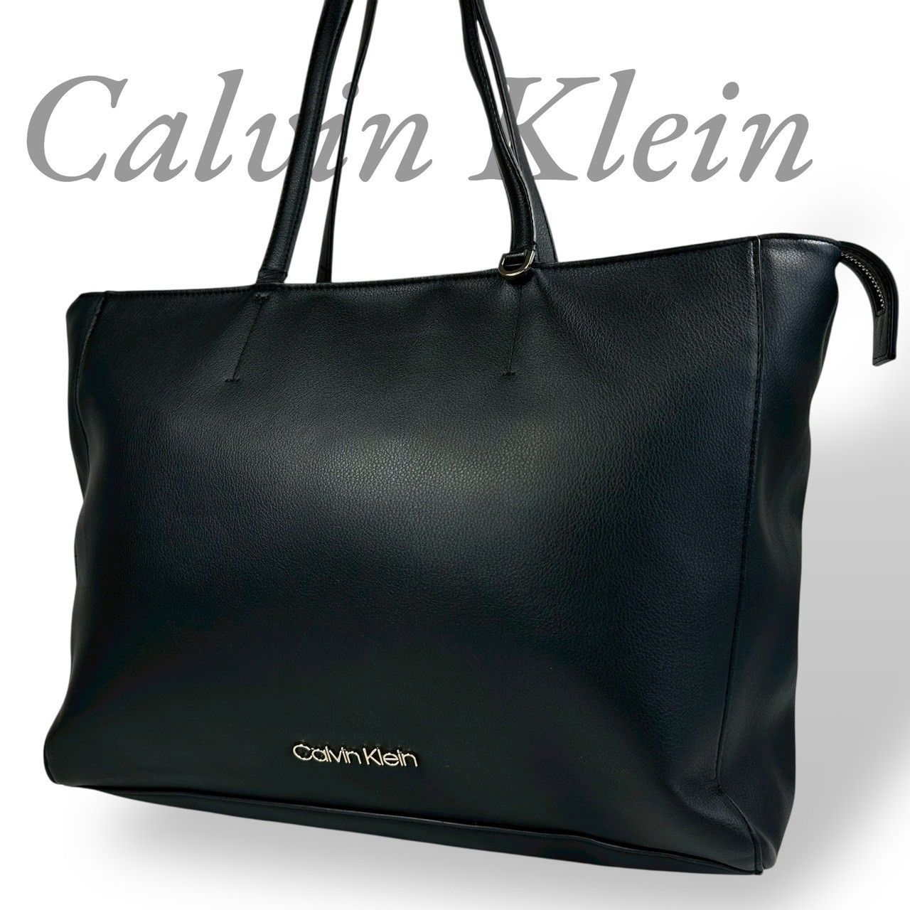 B4461】 Calvin Klein カルバンクライン トートバッグ フェイクレザー 