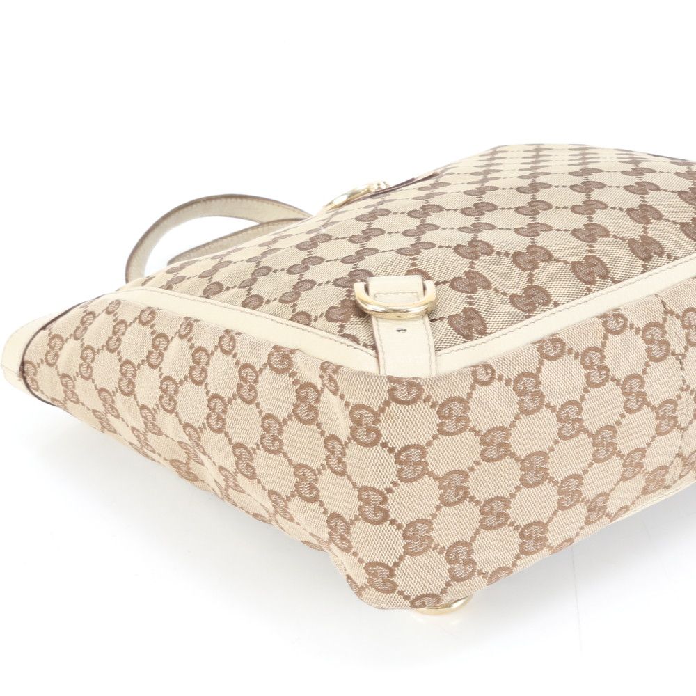 グッチ GGキャンバス アビー 130739 レザー トート バッグ 肩掛け