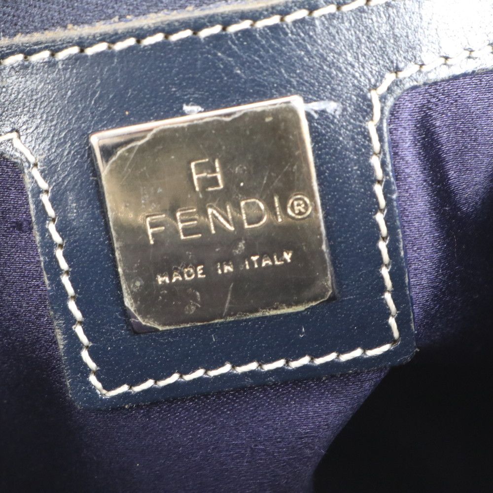 フェンディ ズッキーノ レザー トート バッグ 肩掛け ショルダー