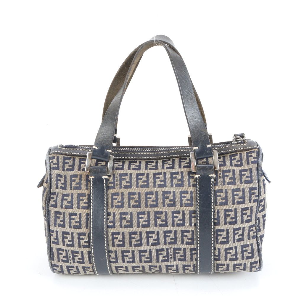 フェンディ ズッキーノ レザー トート バッグ 肩掛け ショルダー