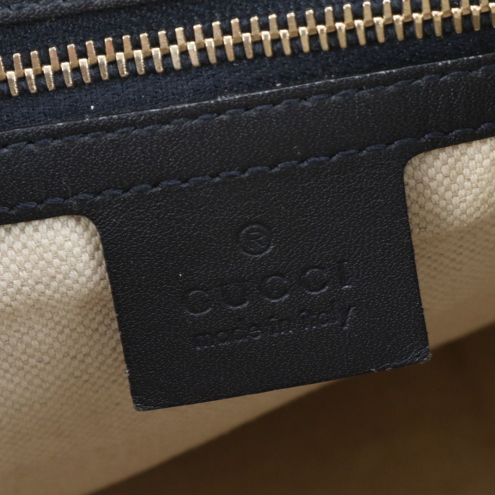 グッチ GGキャンバス シェリー ライン ミニ ボストン 247205 レザー