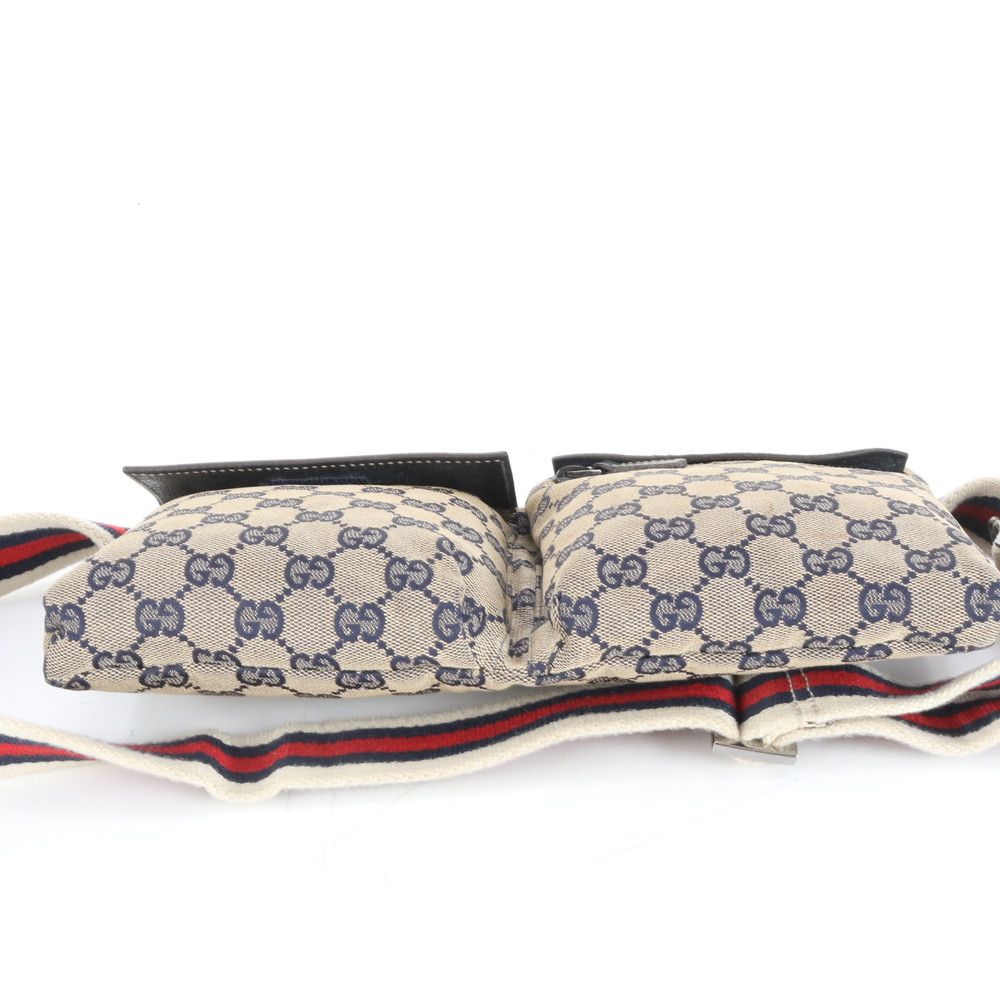 グッチ GGキャンバス シェリー ライン 28566 レザー ボディバッグ