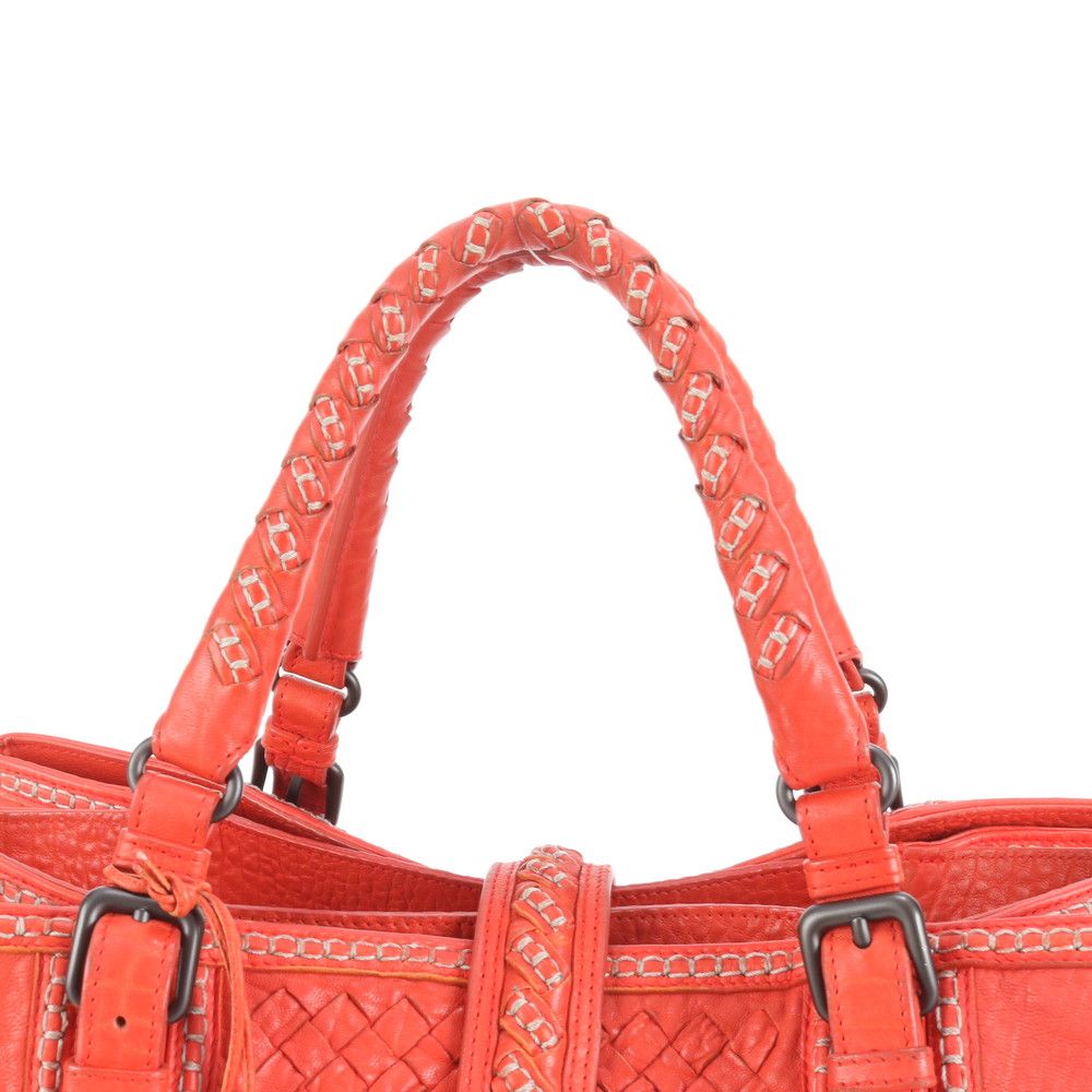 美品 ボッテガヴェネタ イントレチャート 編み込み レザー トート