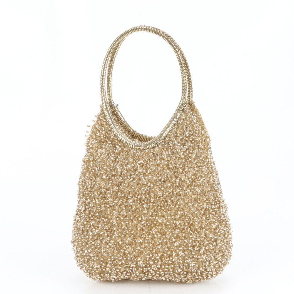 美品 アンテプリマ ワイヤーバッグ 編み込み ハンドバッグ トート