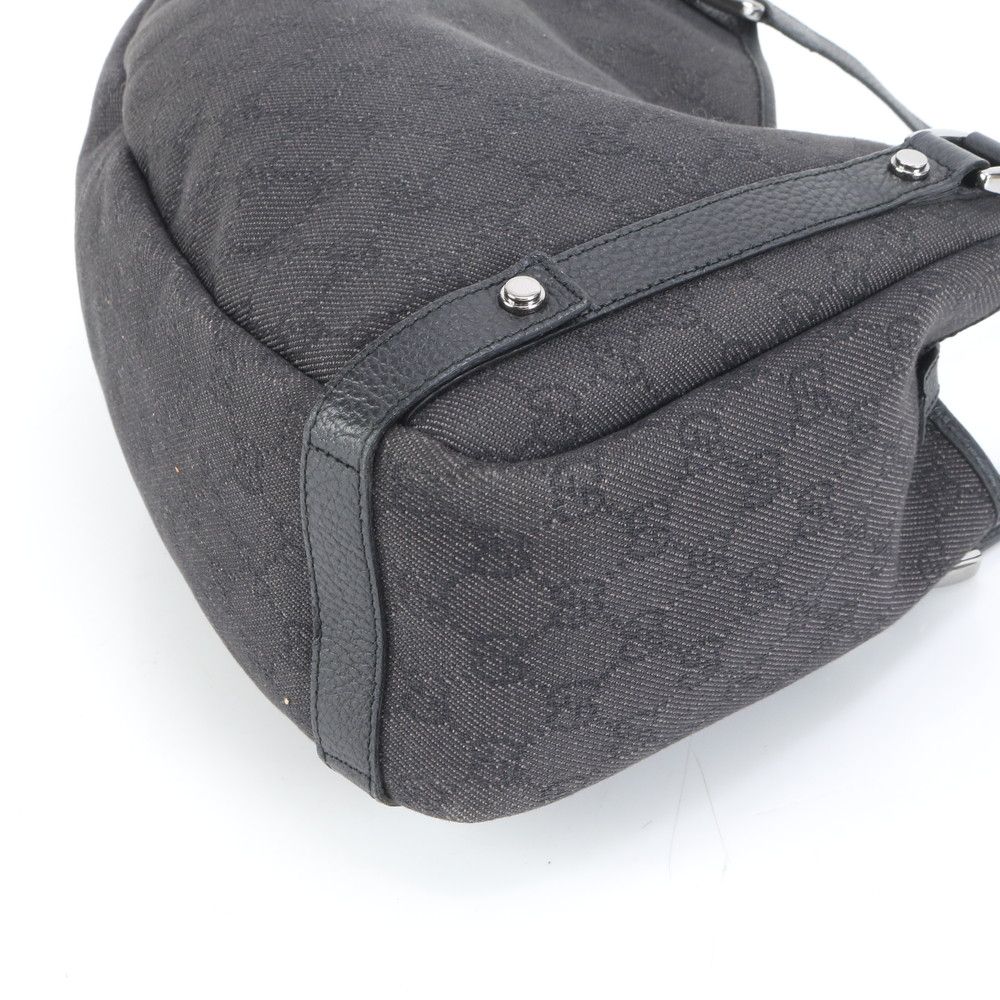 極美品 グッチ GGキャンバス アビー 293573 レザー トート バッグ