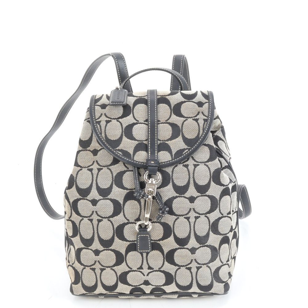 未使用　コーチ　COACH シグネチャー　リュック　6613 美品 コーチ シグネチャー 6613 レザー キャンバス リュックサック